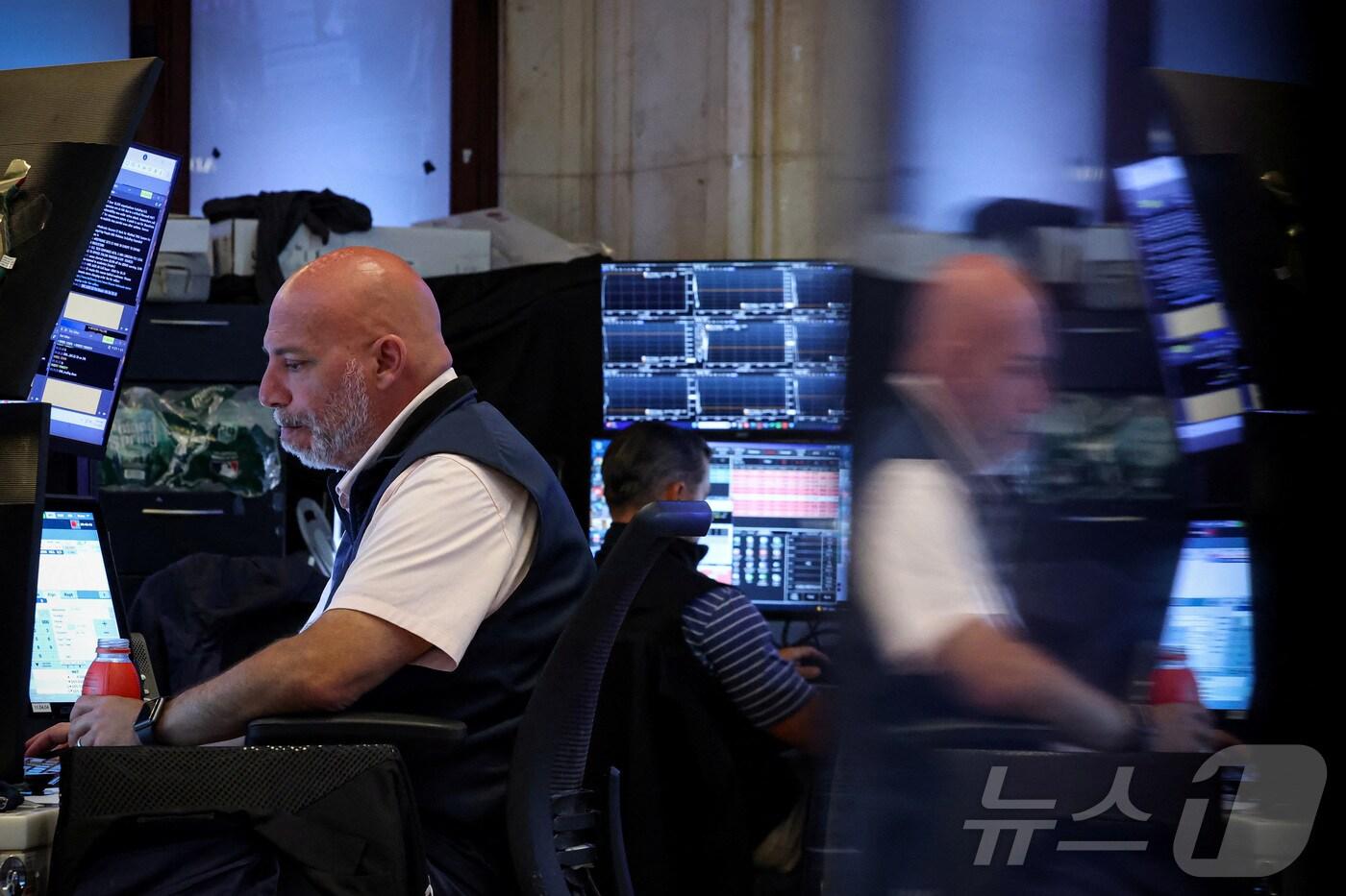뉴욕증권거래소 트레이더들 ⓒ 로이터=뉴스1