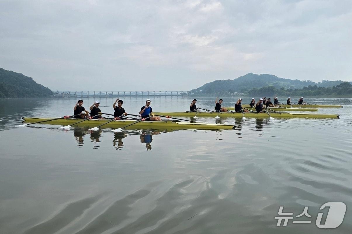 본문 이미지 -  조정 청소년 국가대표팀 훈련 모습.(충주시 제공. 재판매 및 DB금지)/뉴스1