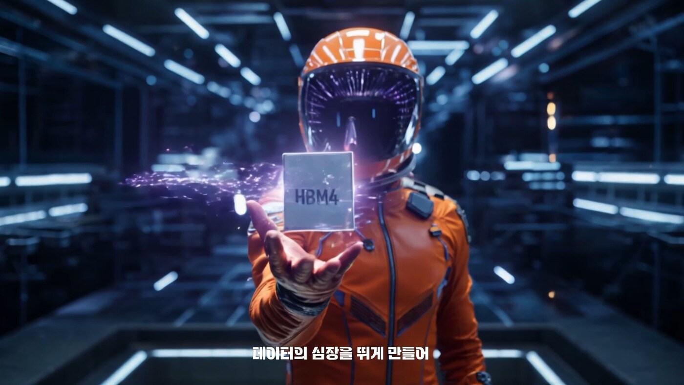 SK하이닉스 HBM4 뮤직비디오 장면 갈무리(SK하이닉스 뉴스룸). ⓒ 뉴스1