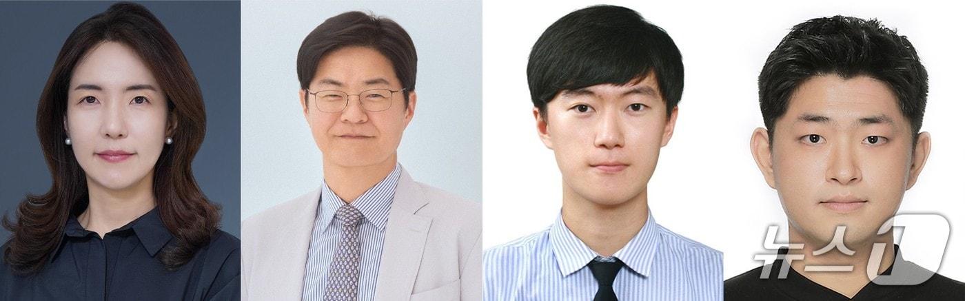 (왼쪽부터)남호정·서지원 교수와 배대훈 석사, 김민상 박사과정생. (지스트 제공, 재판매 및 DB 금지)/뉴스1 