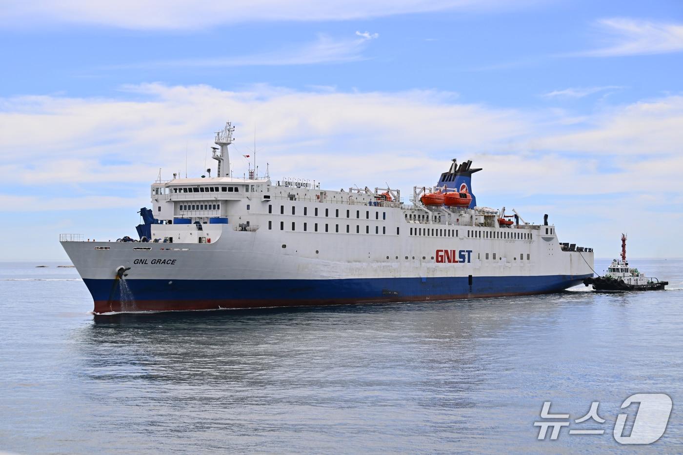 북방항로 운항 카페리 속초항 입항.&#40;속초시 제공, 재판매 및 DB 금지&#41; 2025.7.23/뉴스1