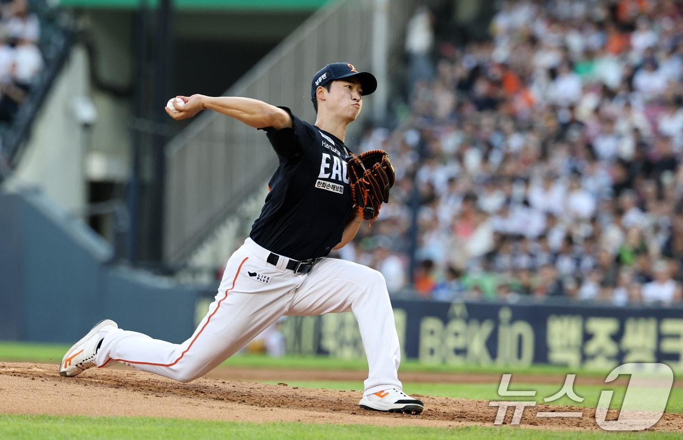 한화 이글스 투수 엄상백. 2025.7.23/뉴스1 ⓒ News1 이승배 기자