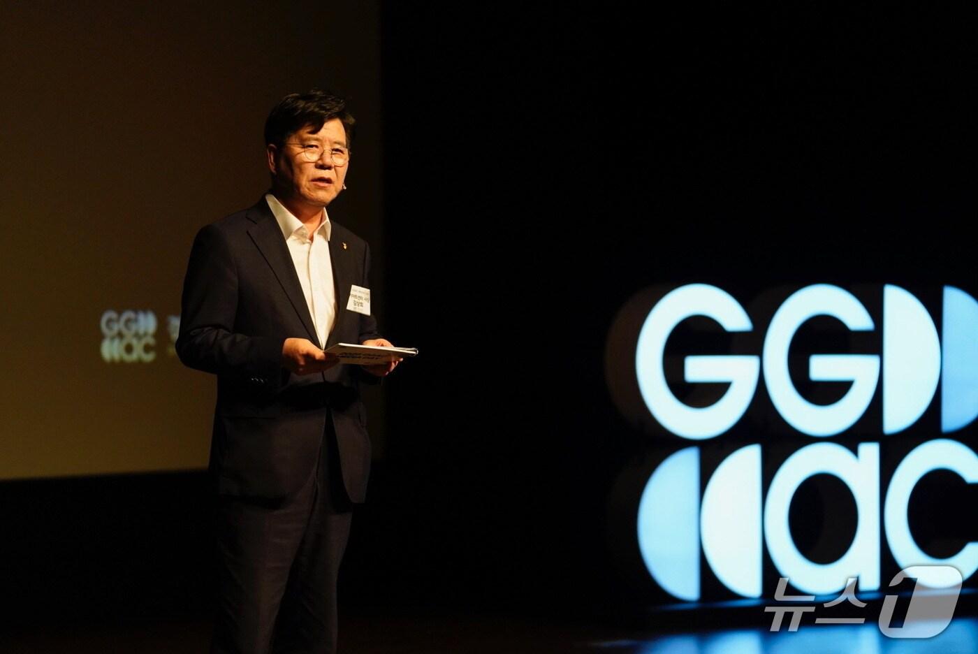 김상회 경기아트센터 사장이 23일 미디어데이를 통해 &#39;경기아트센터다움&#39;의 새로운 방향을 선언하고 있다.&#40;경기아트센터 제공. 재판매 및 DB금지&#41;