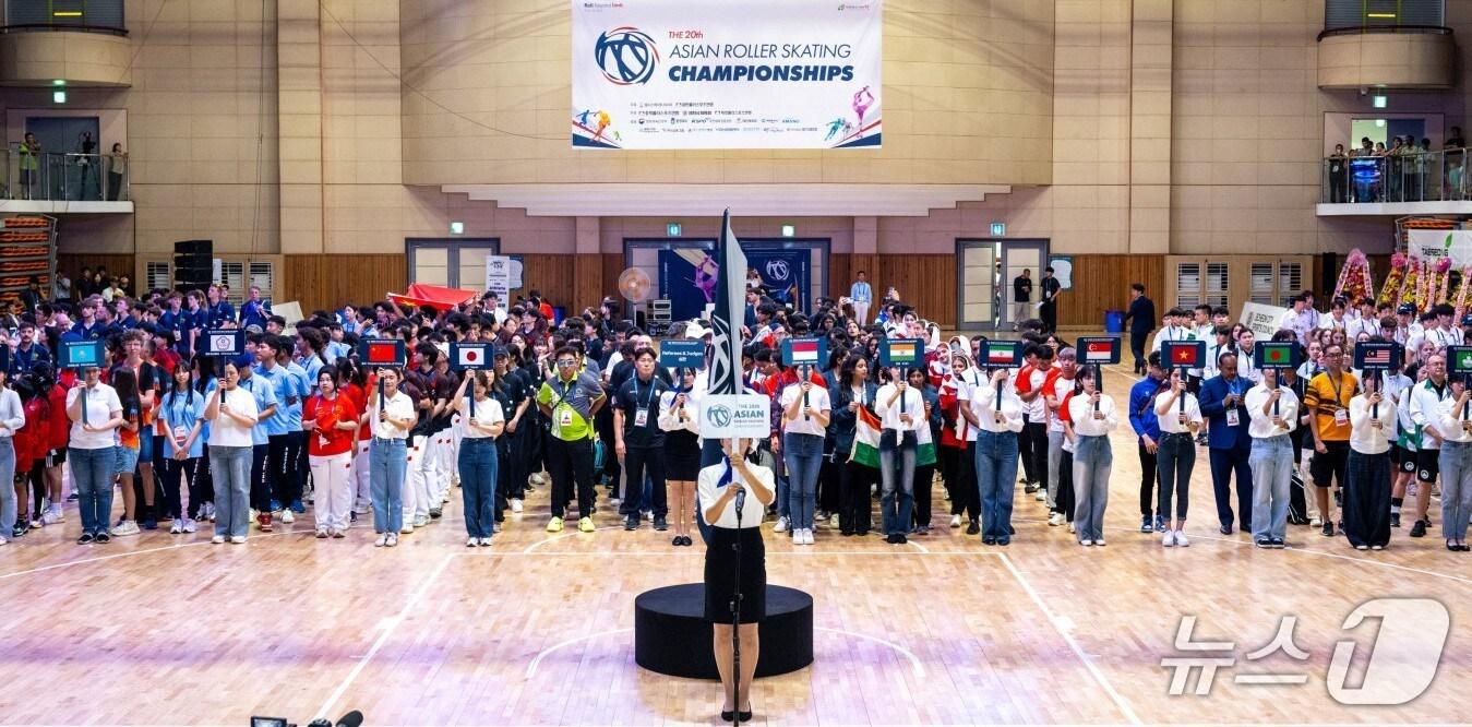2025 아시아롤러스케이팅선수권대회 개회식.(제천시 제공. 재판매 및 DB금지)/뉴스1