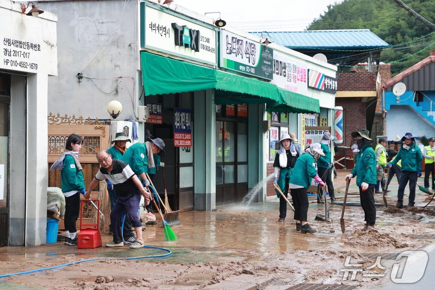 의령군 대의면 수해 현장(의령군 제공. 재판매 및 DB금지). 2025.7.2령