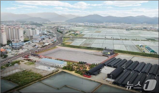 본문 이미지 - 송학지구 유수지 조감도.(고성군 제공. 재판매 및 DB금지)