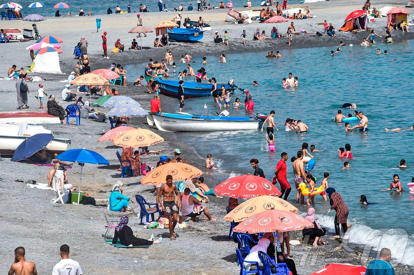 2020년 8월15일 알제리 수도 알제 교외의 엘케타니 해변.&lt;자료 사진&gt; ⓒ AFP=뉴스1