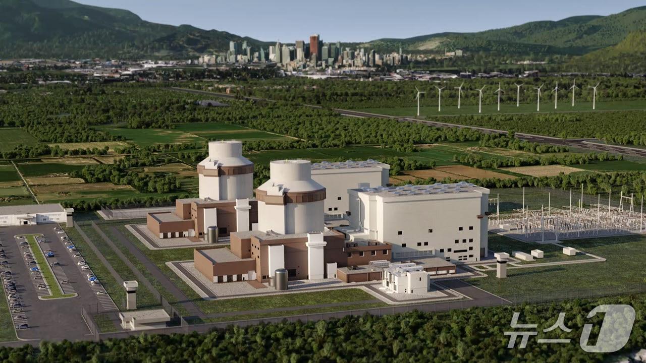 본문 이미지 - 현대건설-웨스팅하우스가 공동으로 글로벌 확대 추진 중인 대형원전 AP1000&reg; 조감도