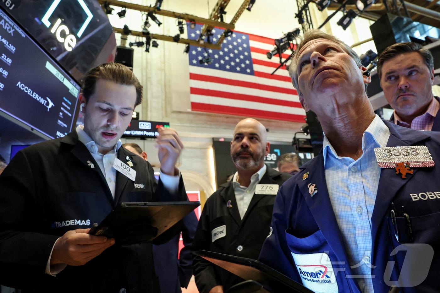 미증시 트레이더들. ⓒ 로이터=뉴스1