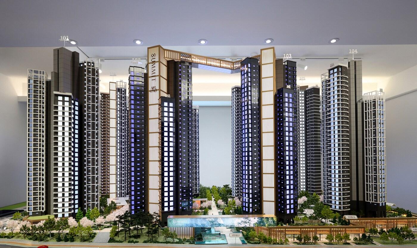 대우건설이 개포우성7차 재건축사업에서 제시한 써밋 프라니티 모형.(대우건설 제공)
