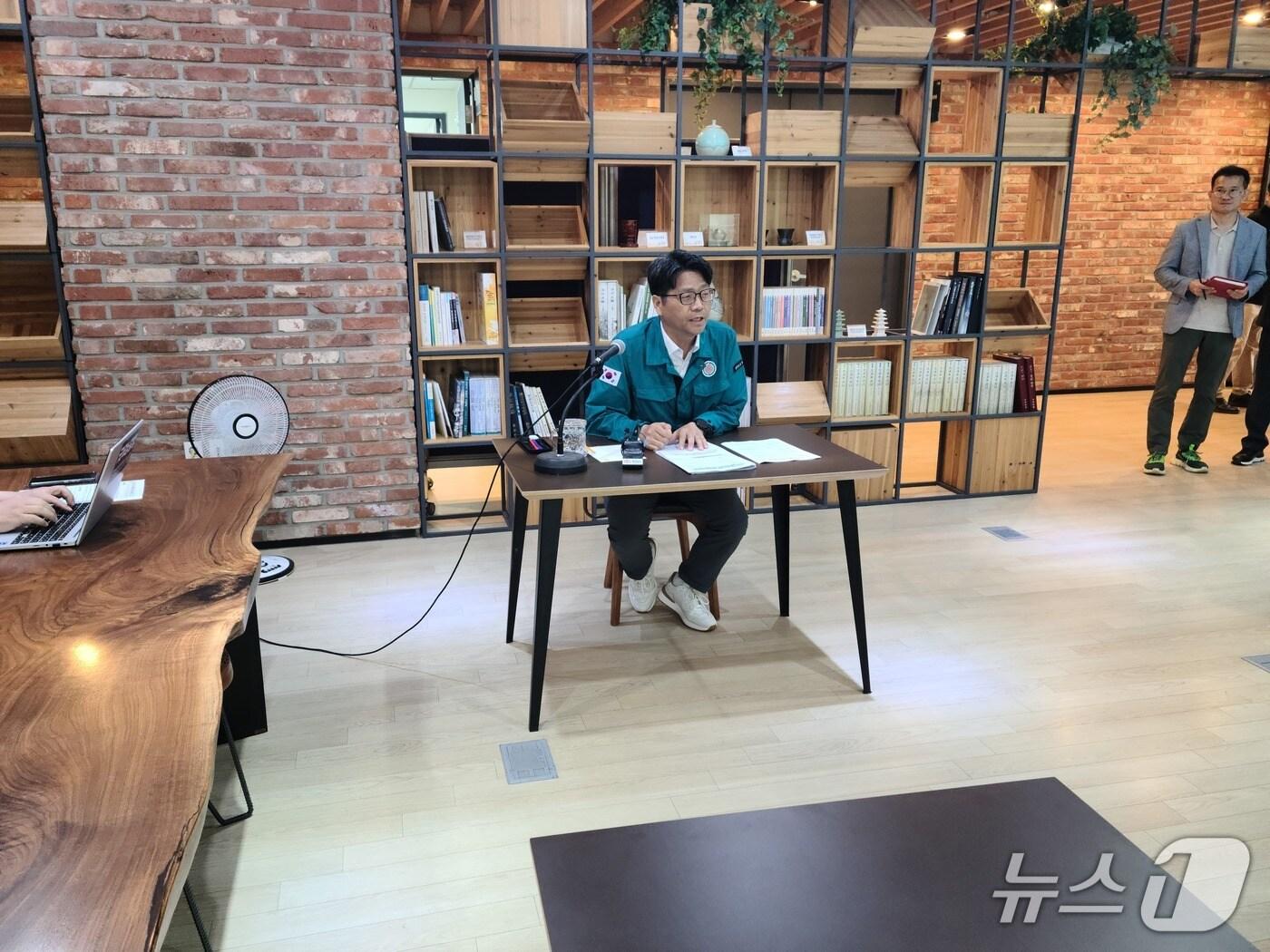 본문 이미지 - 충남도 자치안전실 언론 브리핑 모습.(재판매 및 DB금지)/뉴스1 