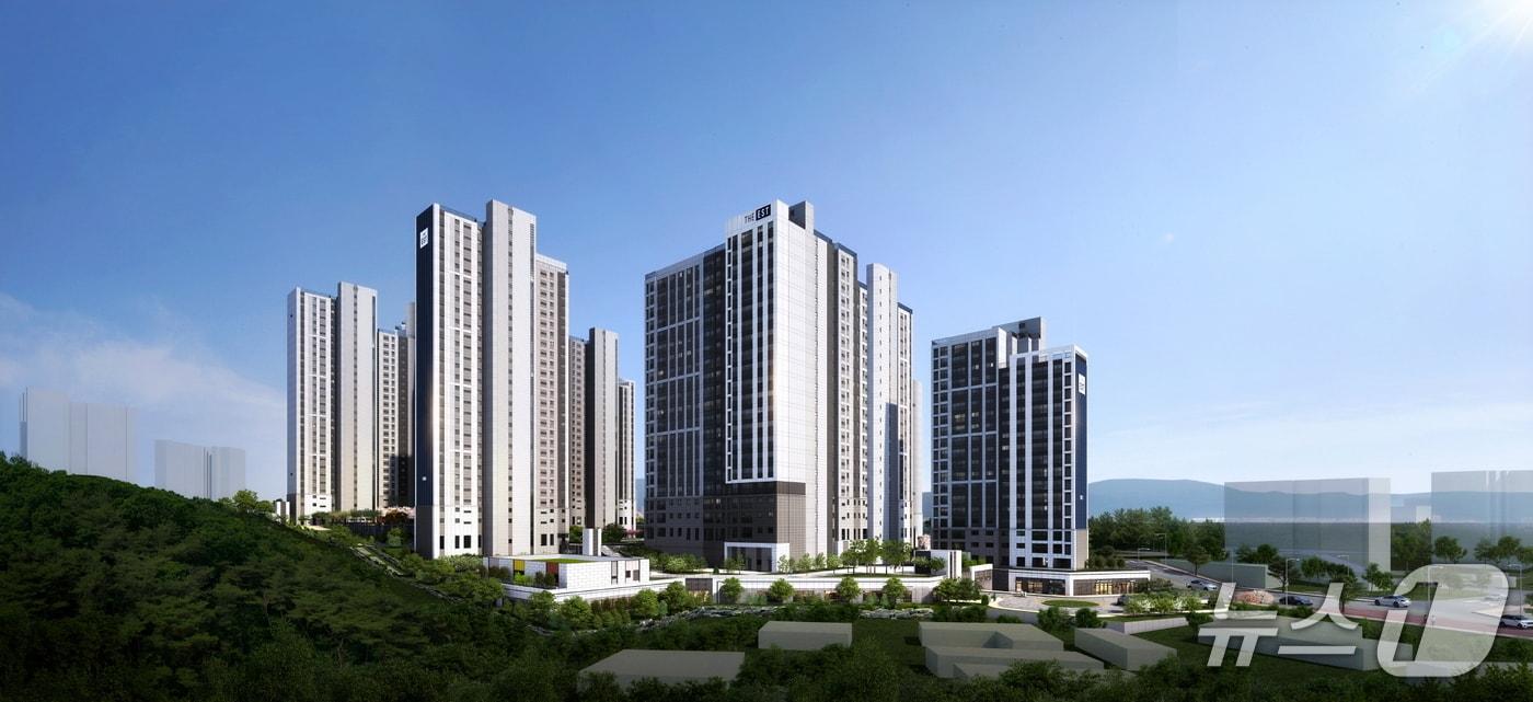 춘천 동문 디 이스트 어반포레 투시도.&#40;동문건설 제공. 재판매 및 DB금지&#41;/뉴스1