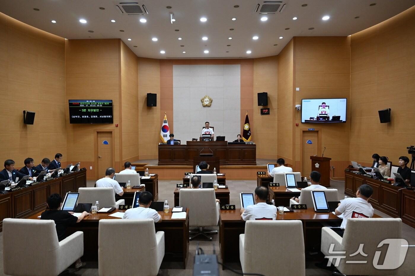 전북 완주군의회가 25일 제294회 임시회를 마무리했다.&#40;의회 제공. 재판매 및 DB금지&#41;2025.7.25/뉴스1