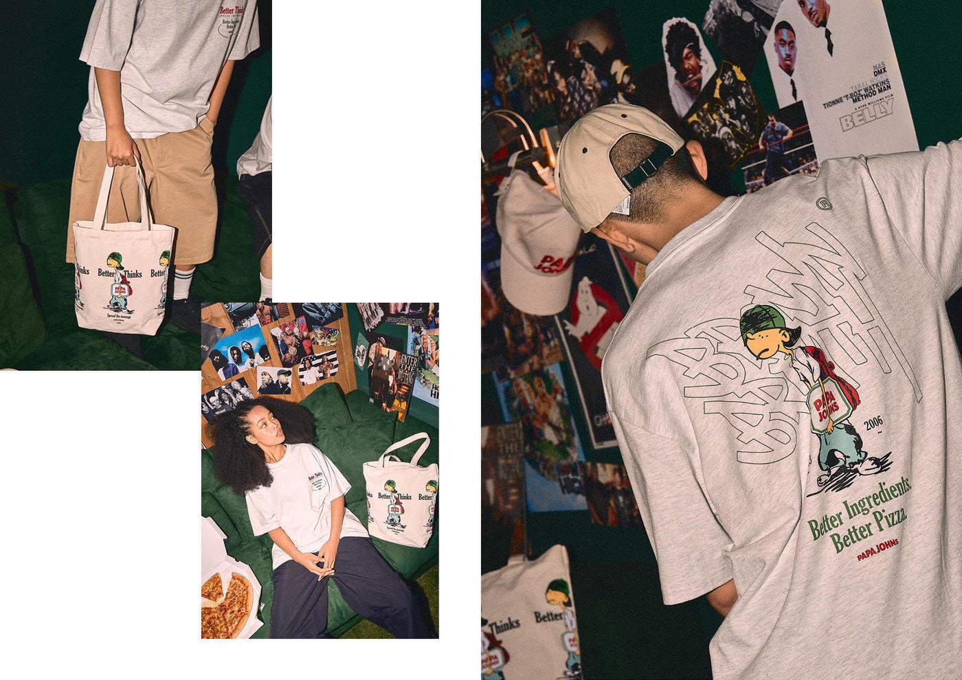 파파존스와 협업한 브라운브레스 룩북&#40;브라운브레스 누리집 갈무리&#41;