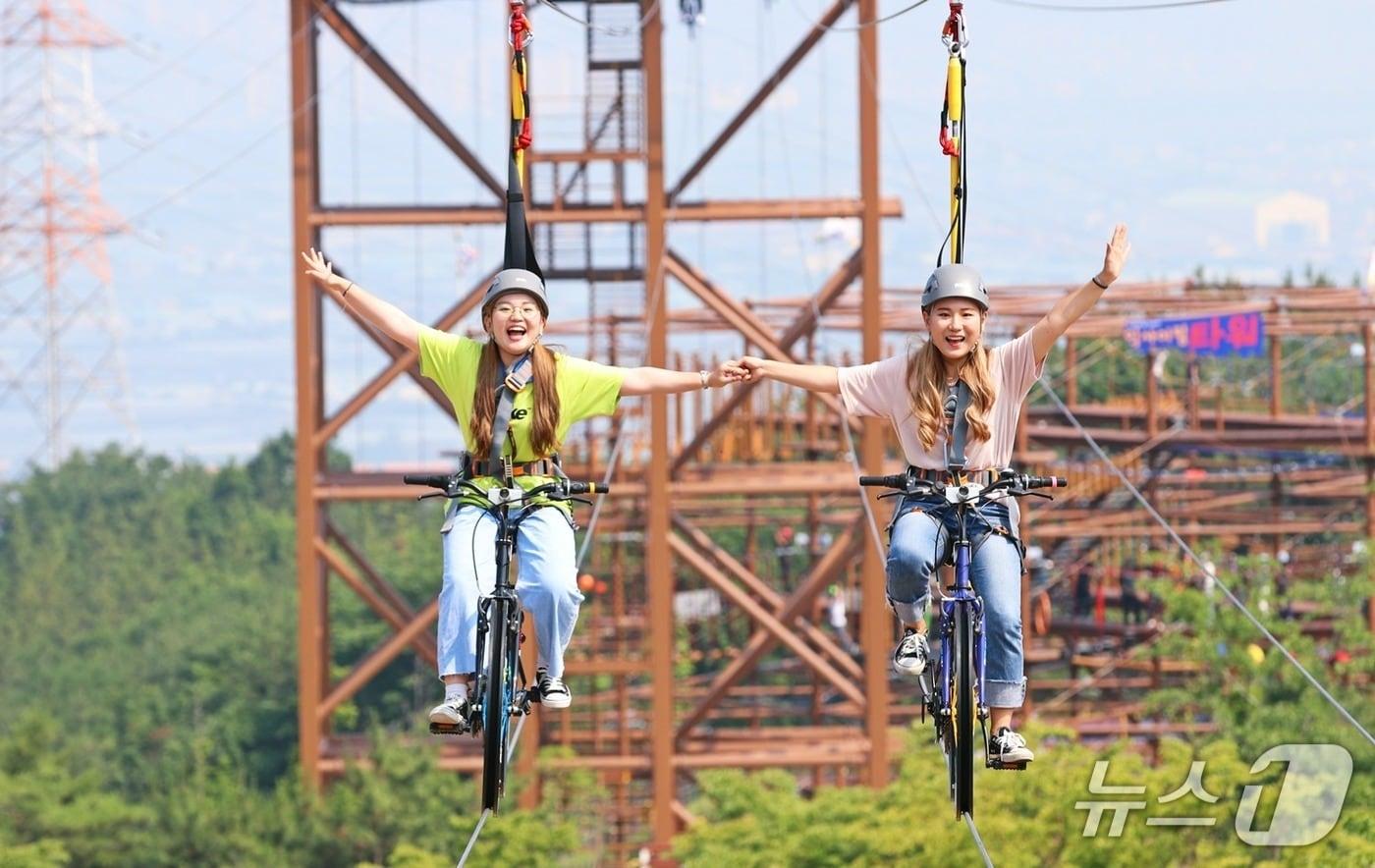 김해가야테마파크 익사이팅 체험.&#40;김해시 제공. 재판매 및 DB금지&#41;