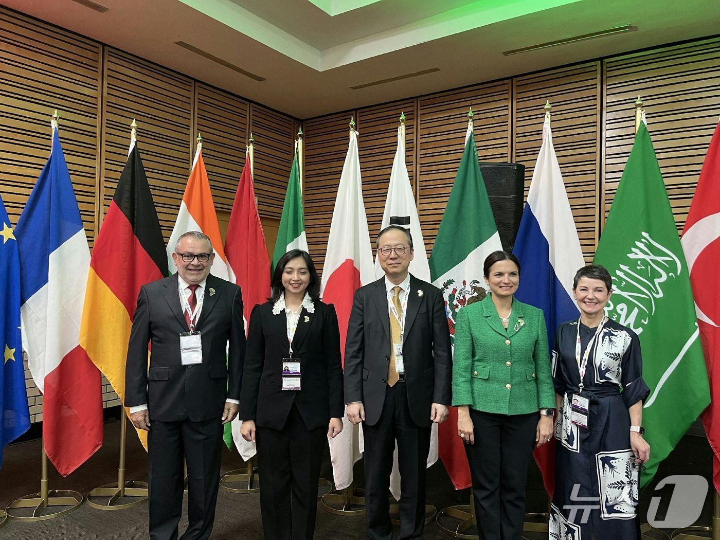 본문 이미지 - 권기환 글로벌 다자외교 조정관이 지난 24일부터 이틀간 남아공에서 G20 개발장관회의에 참석했다 (외교부 제공)