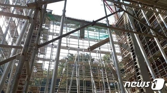 본문 이미지 - 경기 안성시 원곡면 저온물류창고 신축 공사 현장. /뉴스1