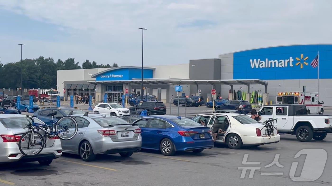 26일(현지시간) 미국 미시간주 트래버스시티에 위치한 월마트 매장에서 흉기 난동 사건이 발생했다. 2025.07.26. ⓒ 로이터=뉴스1