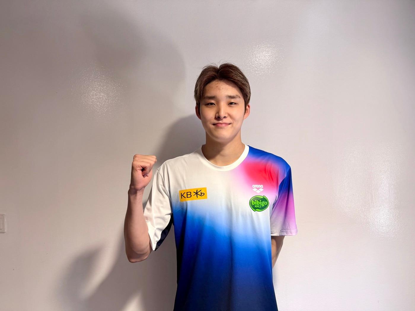 본문 이미지 - 김우민이 27일 열린 2025 싱가포르 세계수영선수권대회 경영 남자 자유형 400m 예선에서 전체 3위를 기록했다. (올댓스포츠 제공)