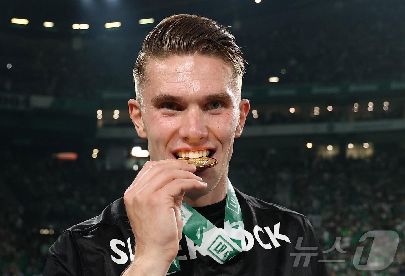 포르투갈 리그 득점왕 빅토르 요케레스가 아스널로 이적했다. ⓒ 로이터=뉴스1