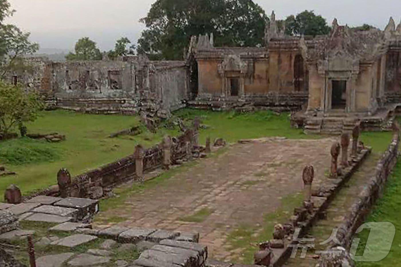 프레아 비헤아르 사원. 24일태국과 캄보디아는 이 사원을 두고 10여 년 만에 가장 격렬한 군사 충돌을 벌였다. 2025.07.24. ⓒ AFP=뉴스1