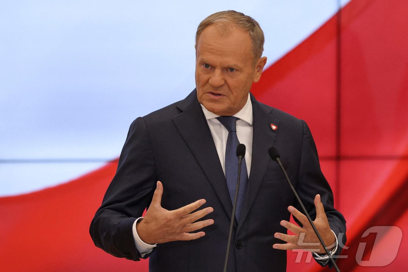 도날트 투스크 폴란드 총리. 2025.7.23 &lt;자료사진&gt;ⓒ 로이터=뉴스1 ⓒ News1 강민경 기자