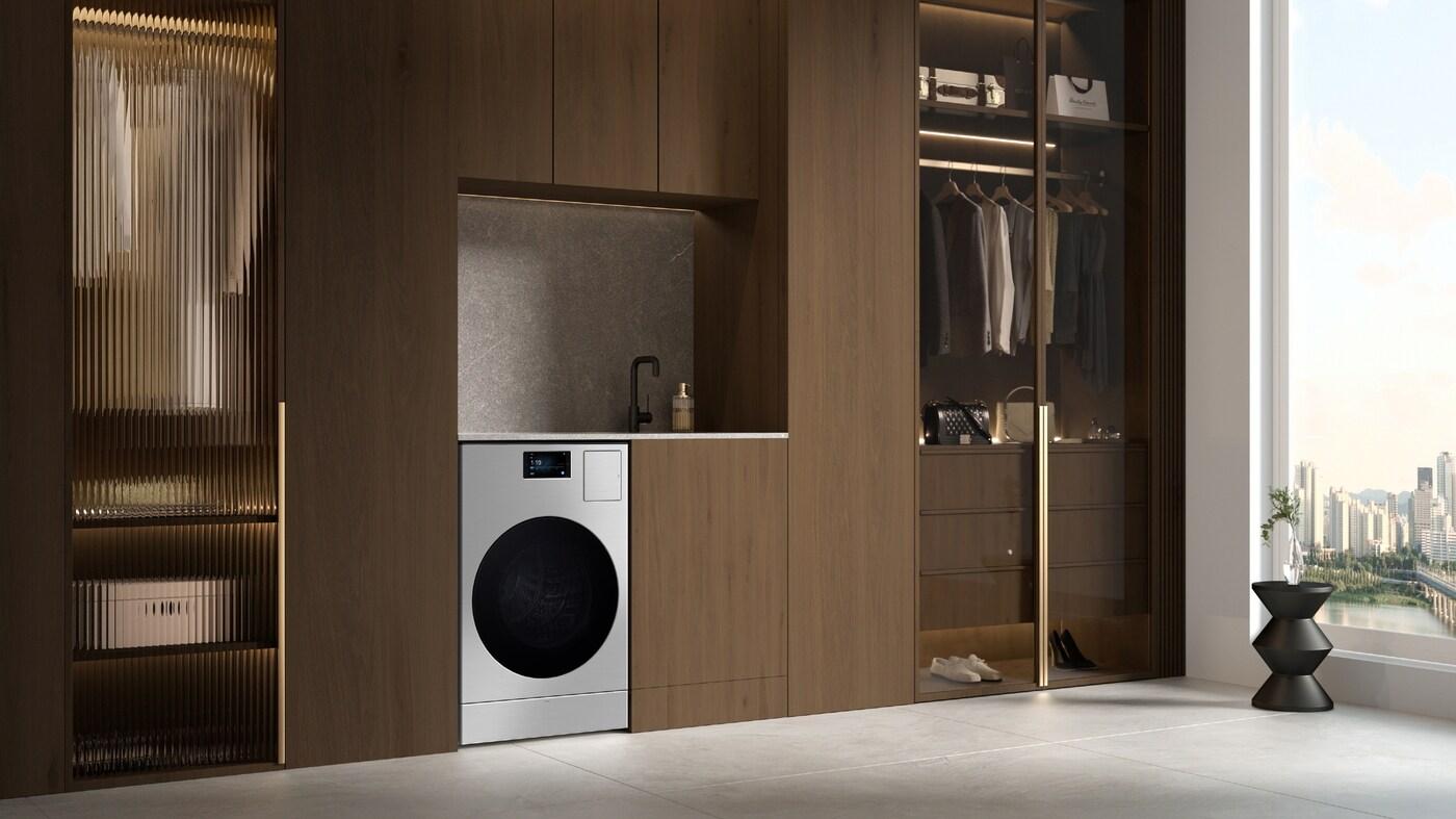 삼성전자의 프리미엄 올인원 세탁건조기 '인피니트 AI 콤보' 라이프스타일 이미지(삼성전자 제공). ⓒ 뉴스1