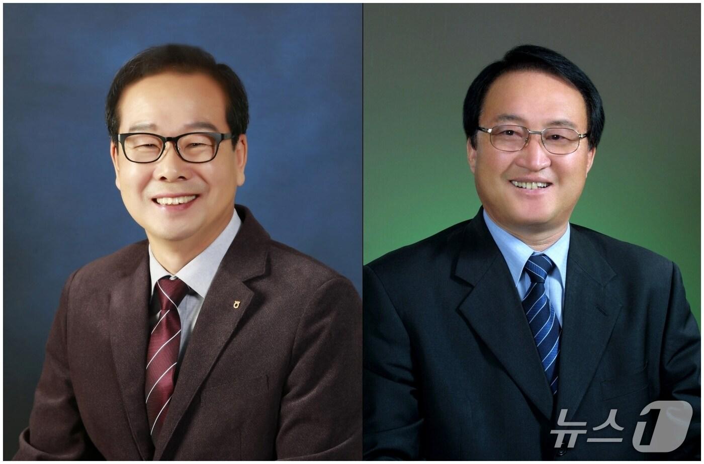 2025 증평군민대상 수상자로 선정된 배종록 씨(산업·경제부문, 왼쪽)와 김장응 씨(문화·복지부문).(증평군 제공, 재판매 및 DB금지)/뉴스1