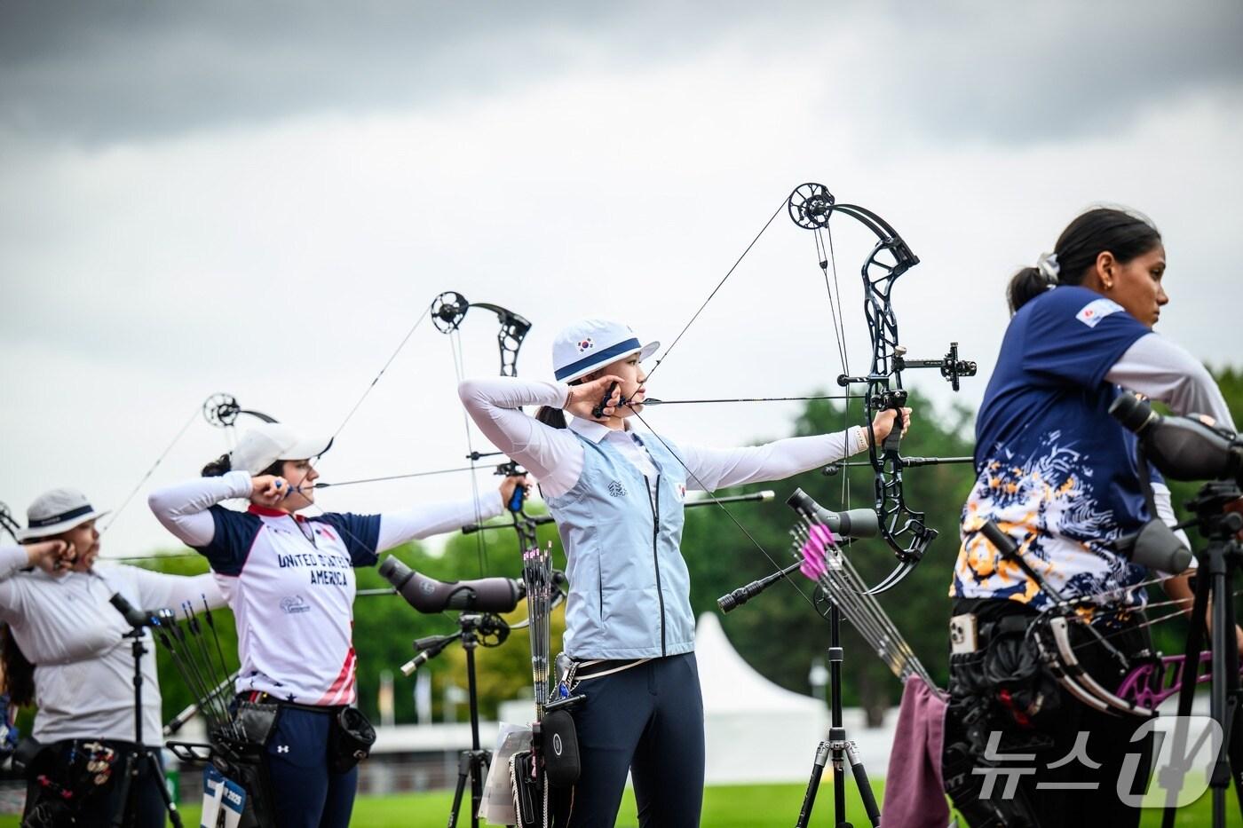 유니버시아드에서 2관왕에 오른 양궁 컴파운드 여자 대표팀 문예은. (대한양궁협회 제공)