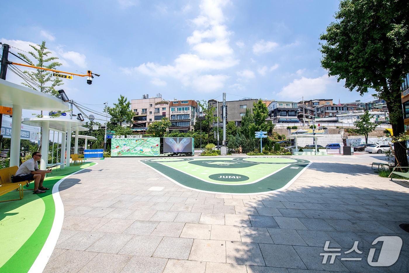 이태원 관광특구 녹사평관장 경관디자인 조성.(용산구 제공)