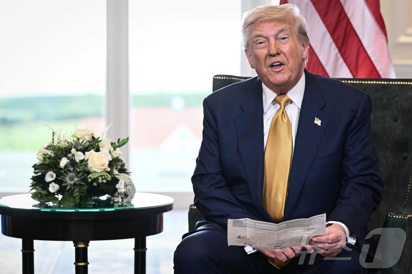 본문 이미지 - 도널드 트럼프 미국 대통령. 2025.7.27 ⓒ AFP=뉴스1 ⓒ News1 강민경 기자