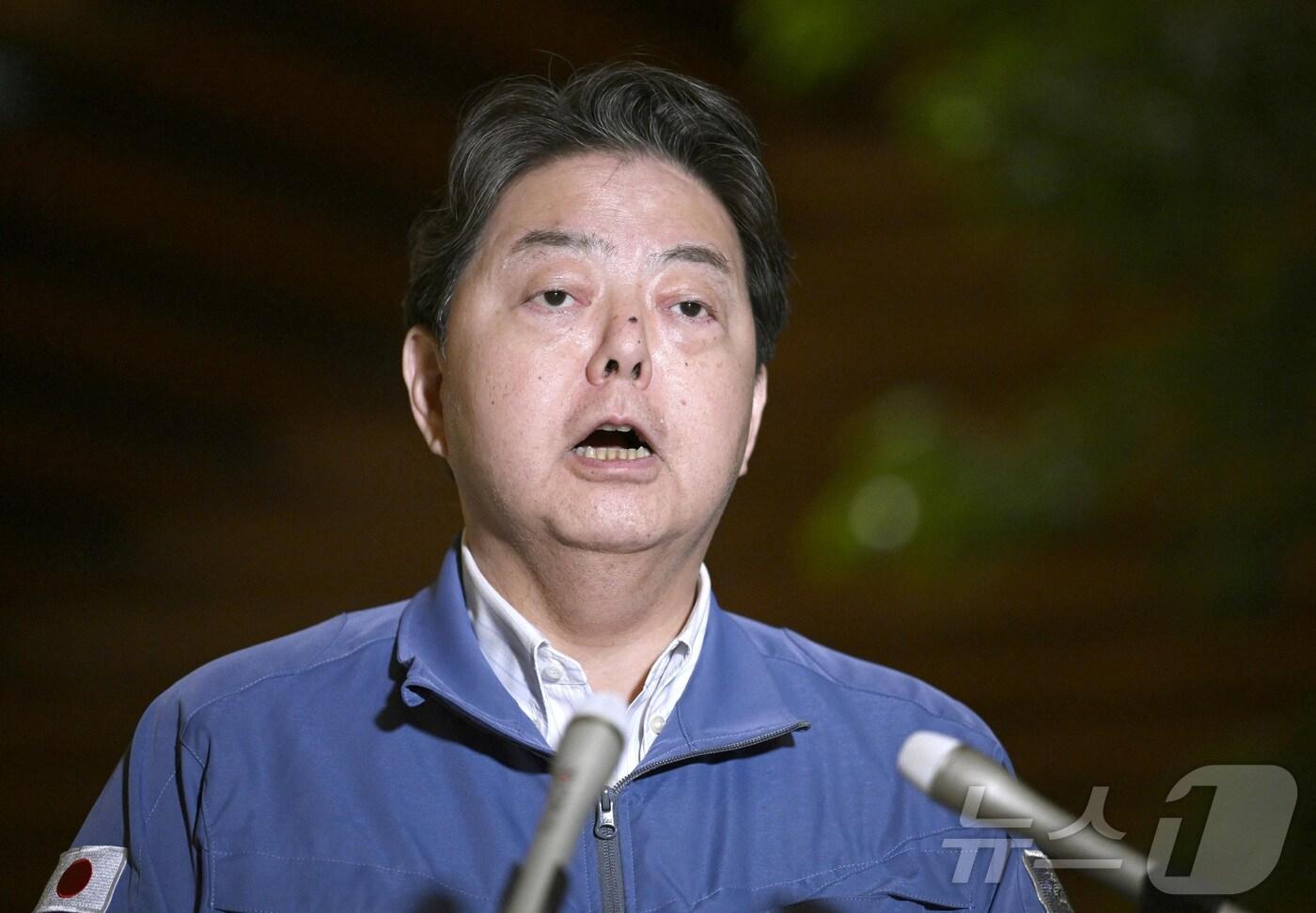 하야시 요시마사 일본 관방장관. (교도통신 제공) 2024.09.23. ⓒ 로이터=뉴스1 ⓒ News1 윤다정 기자