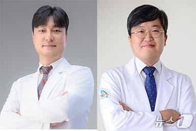 본문 이미지 - 울산대학교병원 정형외과 이현준&#40;왼쪽&#41;,박기봉 교수.&#40;울산대학교병원제공. 재판매 및 DB금지&#41;