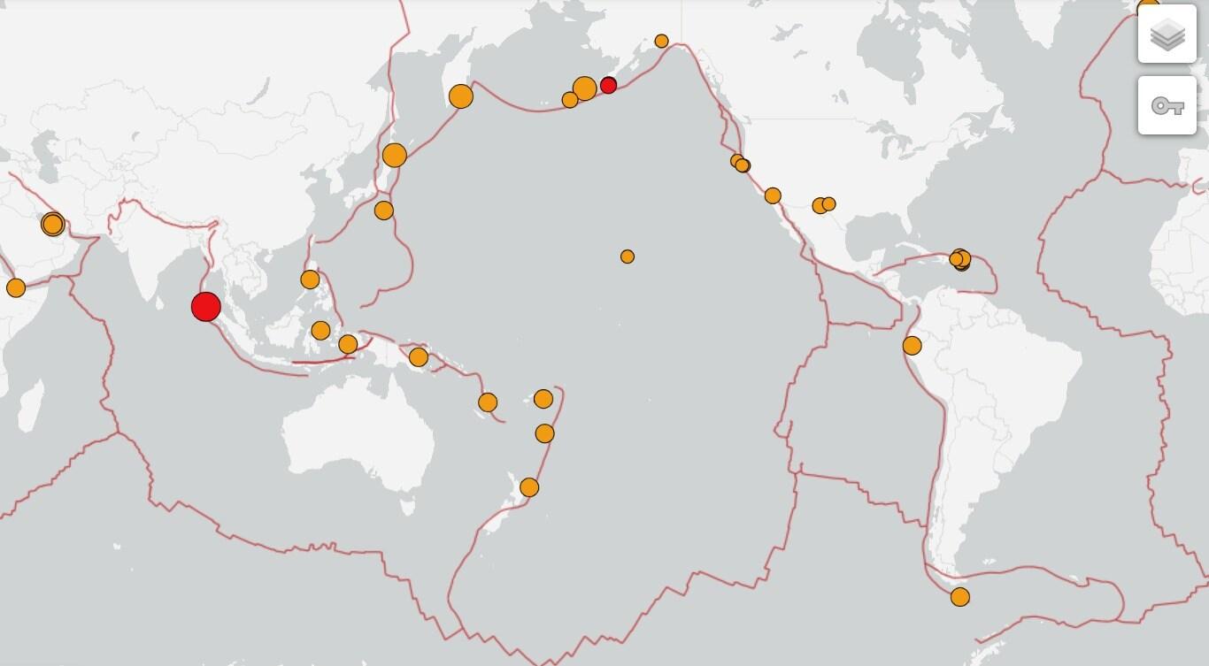 본문 이미지 - 인도네시아 사방 인근 해역에서 지진이 발생했다. (출처=미국 지질조사국)