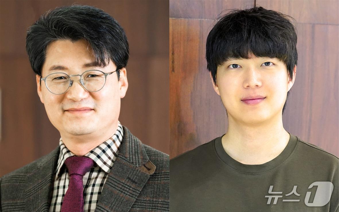 본문 이미지 -  전창덕 교수, 서원창 박사과정생(왼쪽부터)(지스트 제공,재판매 및 DB 금지)/뉴스1 