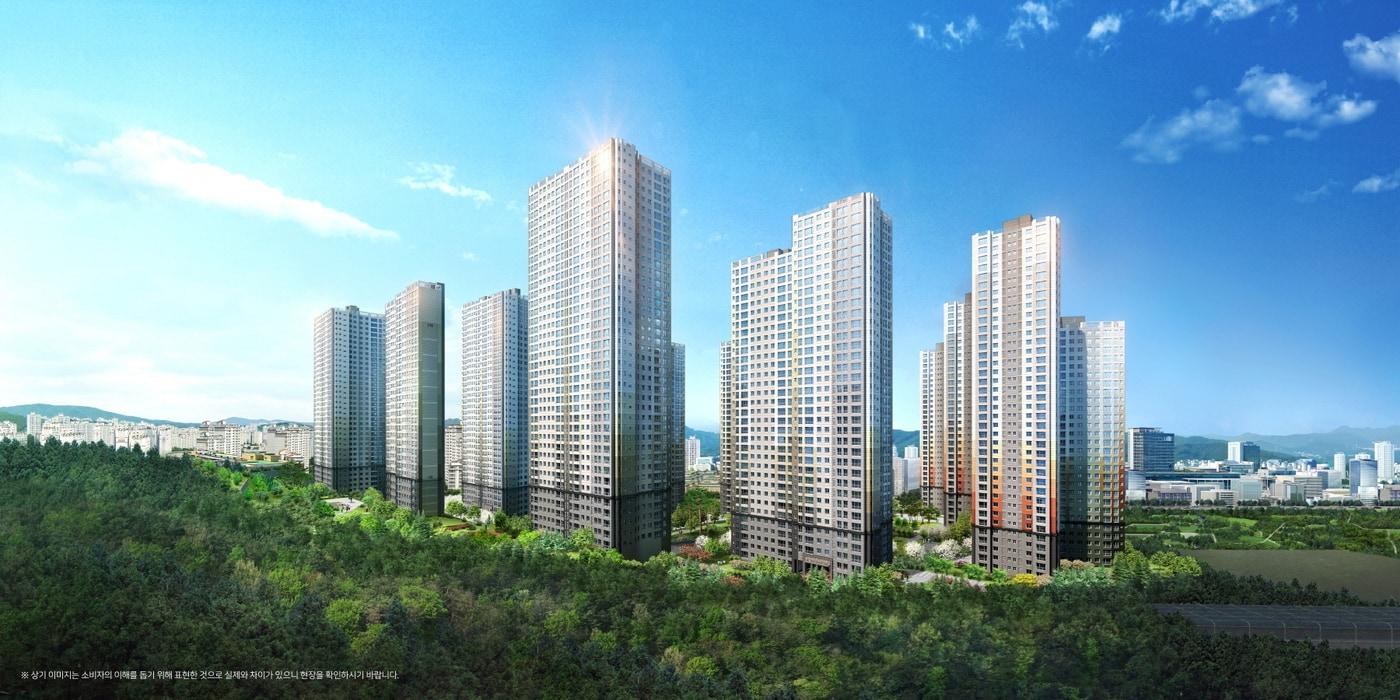 힐스테이트 용인포레 투시도&#40;현대엔지니어링 제공&#41;