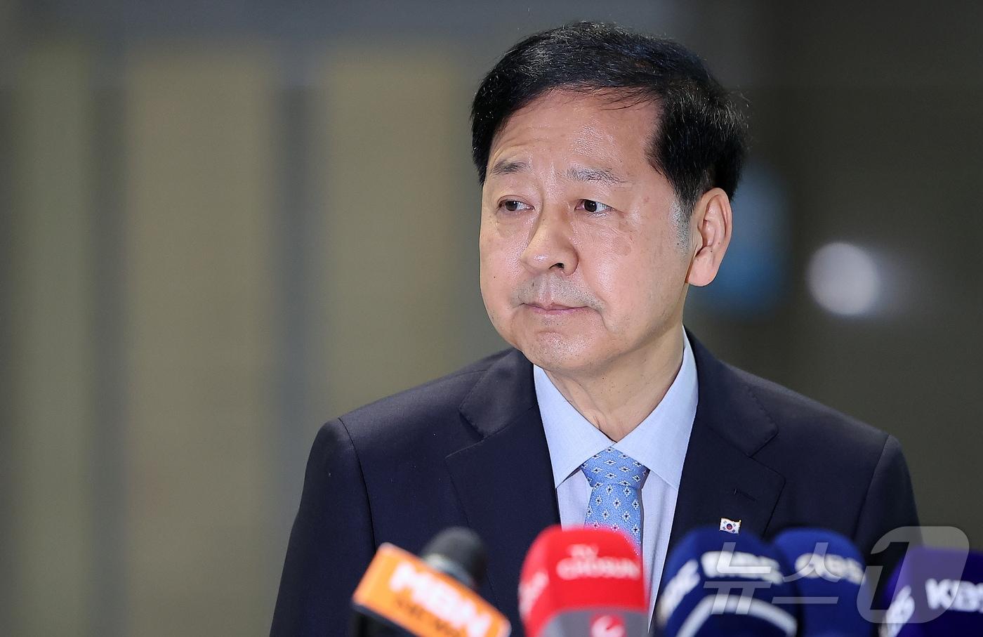 구윤철 경제부총리 겸 기획재정부 장관이 지난 7월 29일 오전 인천국제공항 제2터미널을 통해 미국으로 출국하는 모습. 2025.7.29/뉴스1 ⓒ News1 김진환 기자