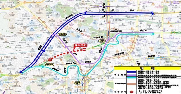 본문 이미지 - 서소문고가 공사구간&#40;서울시 제공&#41;