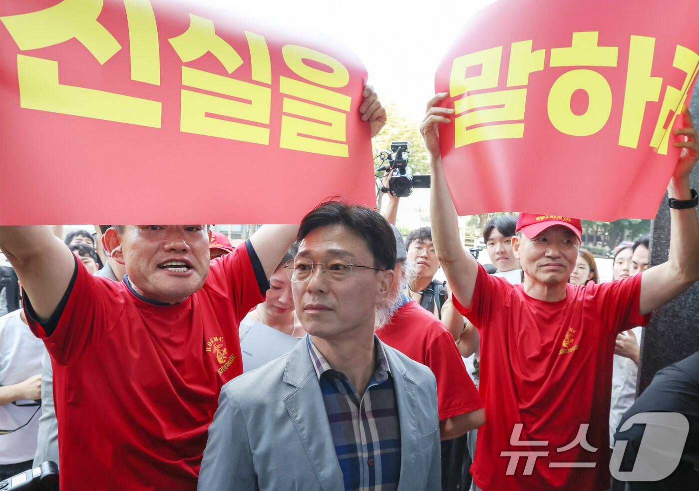 업무상과실치사 혐의를 받는 임성근 전 해병대 1사단장. 2025.7.29/뉴스1 ⓒ News1 민경석 기자
