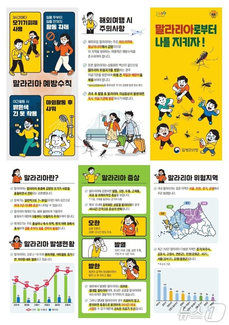 본문 이미지 - 말라리아 주의 포스터.&#40;강원도 제공, 재판매 및 DB금지&#41;