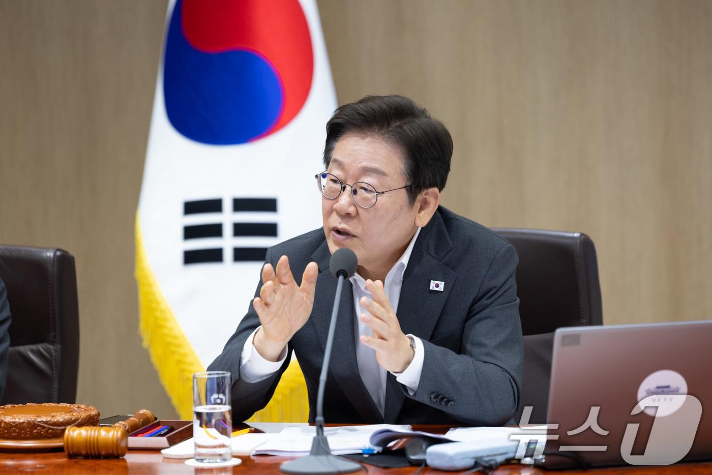 이재명 대통령이 지난달 29일 서울 용산 대통령실 청사에서 열린 국무회의에서 발언하고 있다. &#40;대통령실 제공. 재판매 및 DB 금지&#41; 2025.7.29/뉴스1 ⓒ News1 허경 기자