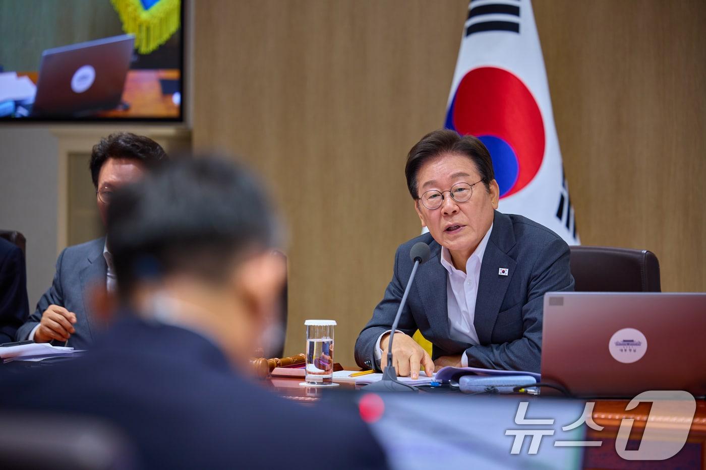 이재명 대통령이 29일 서울 용산 대통령실 청사에서 열린 국무회의에서 발언하고 있다. &#40;대통령실 제공. 재판매 및 DB 금지&#41; 2025.7.29/뉴스1 ⓒ News1 허경 기자