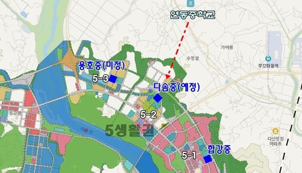 본문 이미지 - 신설 이전하는 세종 연동중학교 위치도.  (세종시교육청 제공. 재판매 및 DB금지)    