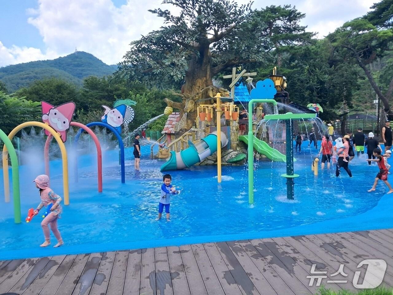 본문 이미지 - 함안군 '입곡 온그대로 숲속 어린이 물놀이장'(진주시 제공. 재판매 및 DB금지).