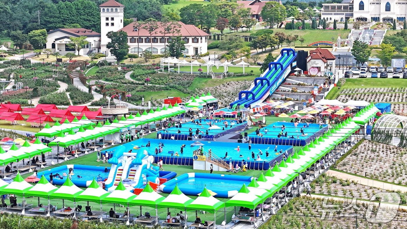 전북 임실군의 여름 축제인 아쿠아페스티벌이 26일부터 8월 10일까지 치즈테마파크에서 열린다. 사진은 지난해 축제.&#40;임실군제공. 재판매 및 DB금지&#41;2025.7.3/뉴스1