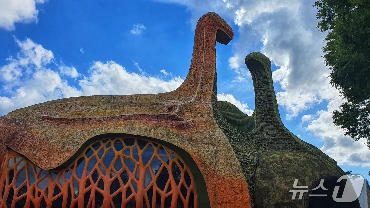 당항포관광지 한반도공룡발자국화석관.(고성군 제공. 재판매 및 DB금지)