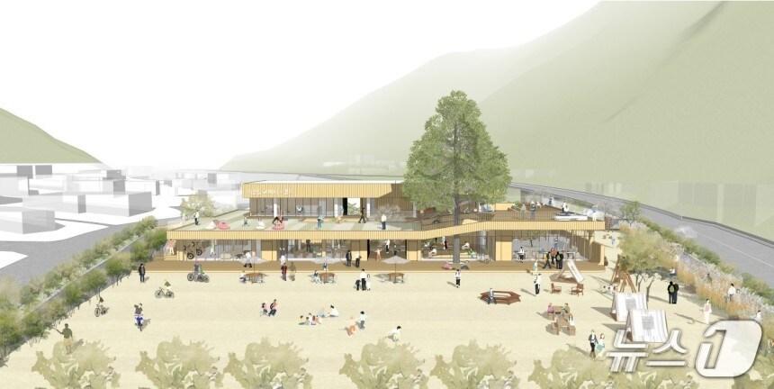 본문 이미지 - 이천분교 베이스캠프 건립 조감도. (울주군 제공. 재판매 및 DB 금지) /뉴스1