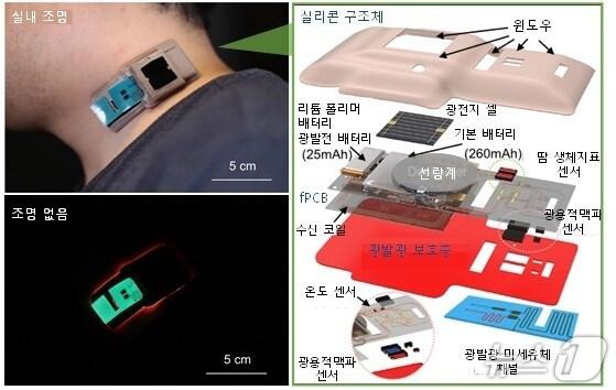 본문 이미지 - 에너지 하베스팅 및 전원 관리 플랫폼 적용 다기능 장치(KAIST 제공) /뉴스1