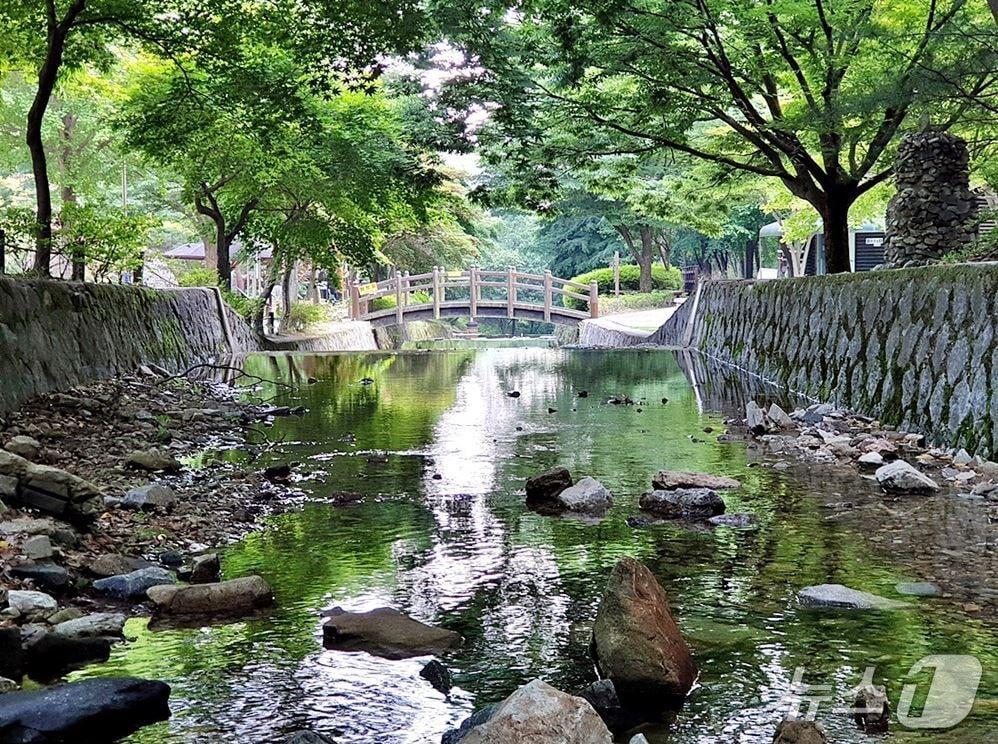 본문 이미지 -  음성 봉학골 산림욕장.(음성군 제공. 재판매 및 DB금지)/뉴스1