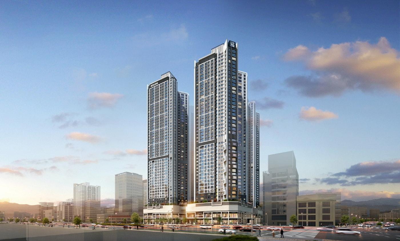 유성 하늘채 하이에르 조감도.